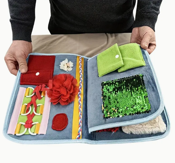 Sensory Training Blanket, Alzheimer's Memory Training Memory Book, Cotton, Professional Therapy Aid, Home Health Care Supplies, Sensory Motor Assistance