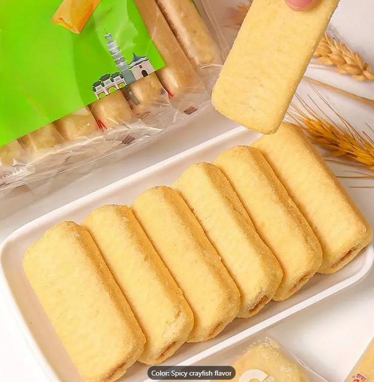 2 pack * 10.58oz Vetrue Taiwan style rice cakes, rice sticks, brown rice rolls, crayfish flavored biscuits, sandwich rice cakes, snacks, snacks, and snack foods