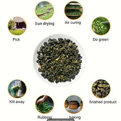 YanHouTang Taiwan Oolong Tea King Da Yu Ling High Mountain Top Grade Limited Edition Valentines Day Gifts Box Jar 150 G 5.3 Oz