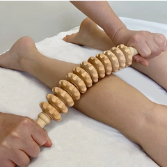 Massager Handheld Roller Stick 12 Rollers Trigger Point Manual Body Therapy Massager for Fascia Cellulite Muscle