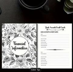 Essential Life Planner: Comprehensive Estate Organization & Final Wishes Journal with Guided Prompts - Elegant for Lotus Design, Spiral-Bound for Easy Note-Taking, Perfect for Documenting Waills & Planning Afterlife Arrangements, End Of Life Planner Book