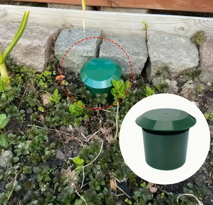 Plastic Snail Cage - 1pc Slug Catcher Trap Tool - 10x11cm Animal Pest Trapper Control, No Harm To Vegetable And Flower Green