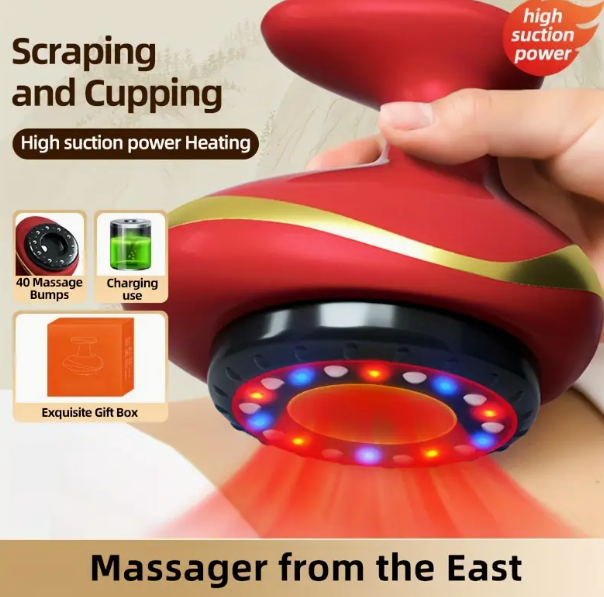 USB Rechargeable Smart Vacuum Cupping Massager