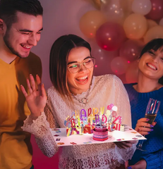 Birthday Gift Cards, Light And Music Happy Birthday Card, 3D Pop Up Birthday Card with Blowable Candle for Women Men Husband Wife Mom Dad.