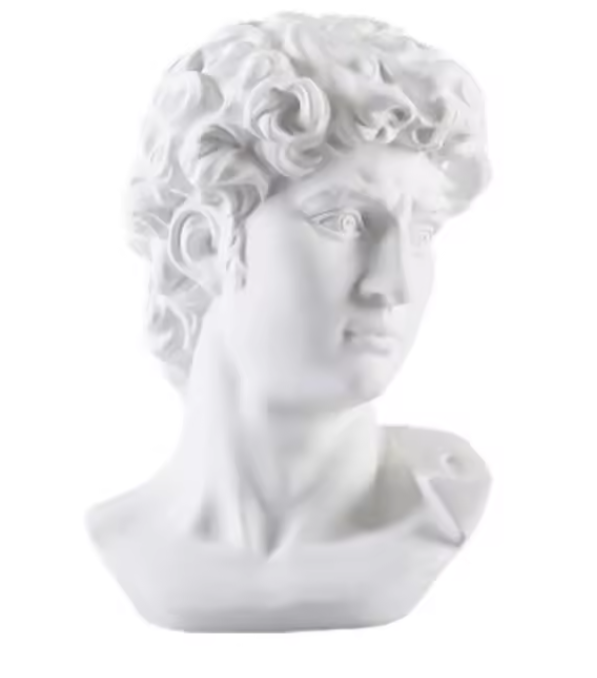 Greek Michelangelo David Bust Goddess Aphrodite Statue Sculpture Art Figurine