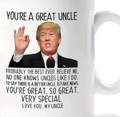 Gifts for Uncle from Niece Nephew, You're A Great Uncle Coffee Mug,
