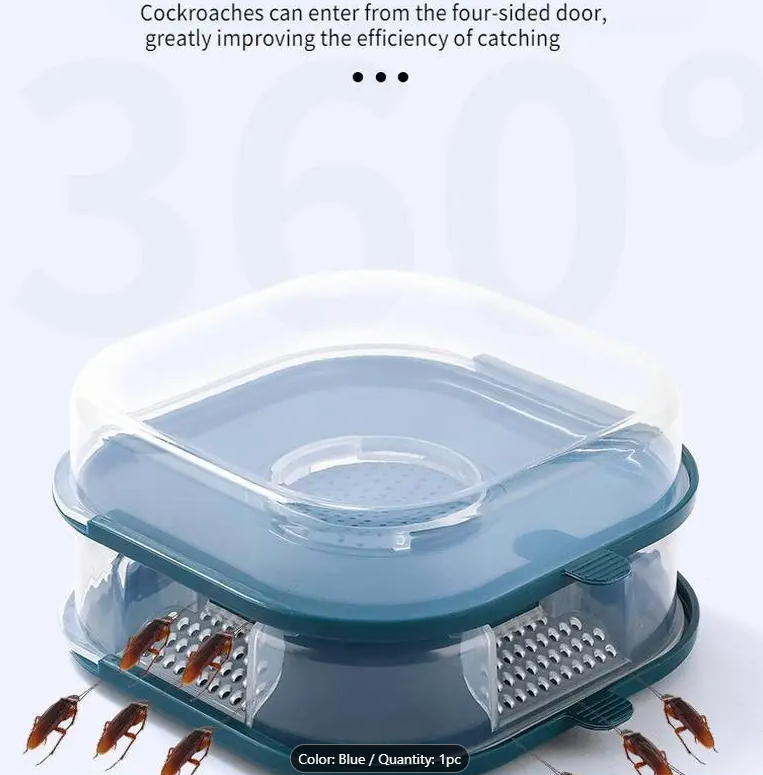 Cockroach Trap Non-Toxic Reusable House Cockroach Repellent Bait Pest Control Eco-Friendly Cockroach for Kitchen and Toilet