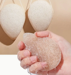 Natural Walnut Seed Konjac Face Sponge - 1 Pc Soft Facial Cleansing Tool For Makeup Removal And Natural Cleansing Puff
