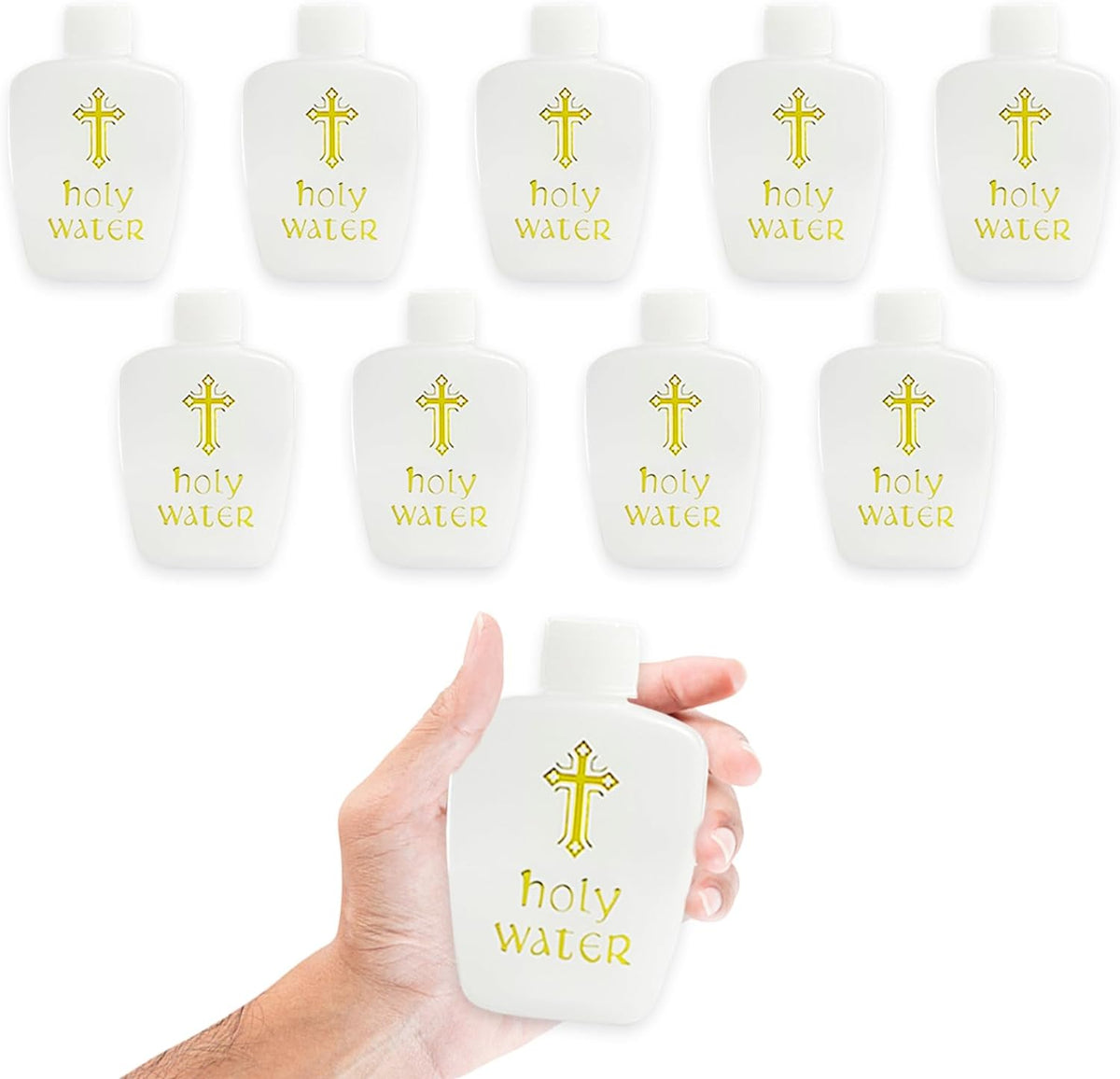 10Pcs Holy Water Bottles Holy Water Empty Containers 60ml Holy Water Plastic Bottle