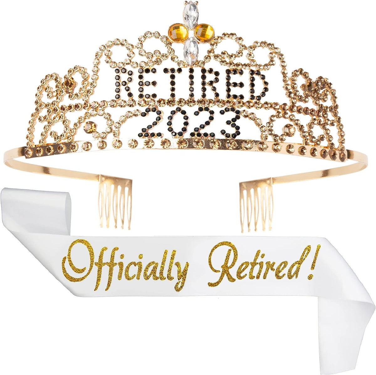 2023 Retirement Tiara & Sash Set