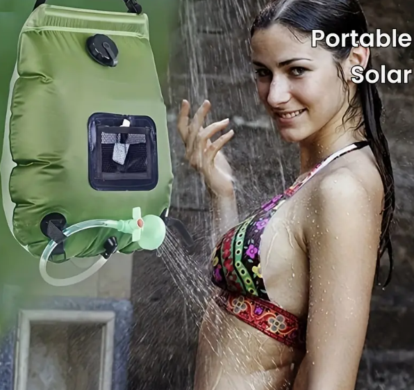 20L Solar Portable Shower Bag - Instant Hot Water on the Go - Perfect for Camping, Beach & Outdoor Adventures - Durable, Easy Setup & Clean