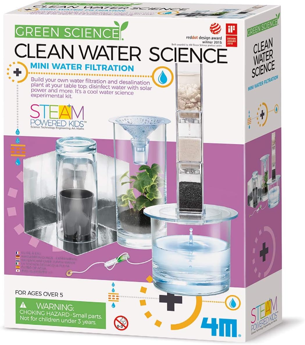 4M Clean Water Science - Climate Change, Global Warming, Lab - STEM Toys Educational Gift for Kids & Teens, Girls & Boys