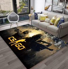 CS GO,Counter Strike Game Gamer 3D Carpet Rug for Home Living Room