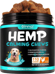 Calming Chews for Dogs, Dog Calming Chews - Anxiety Relief Treats, Aid with Separation, Barking, Stress Relief, Thunderstorms for All Breeds & Sizes