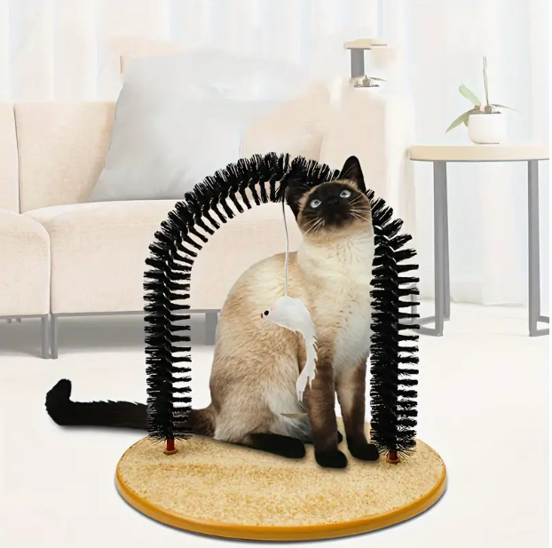 Cat Arch Self Grooming And Massage Toy, Multifunctional Cat Hair Brush Cat Scratching Toy For Cats