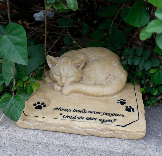 Cat Pet Memorials Animal Statue Mold Table Decoration