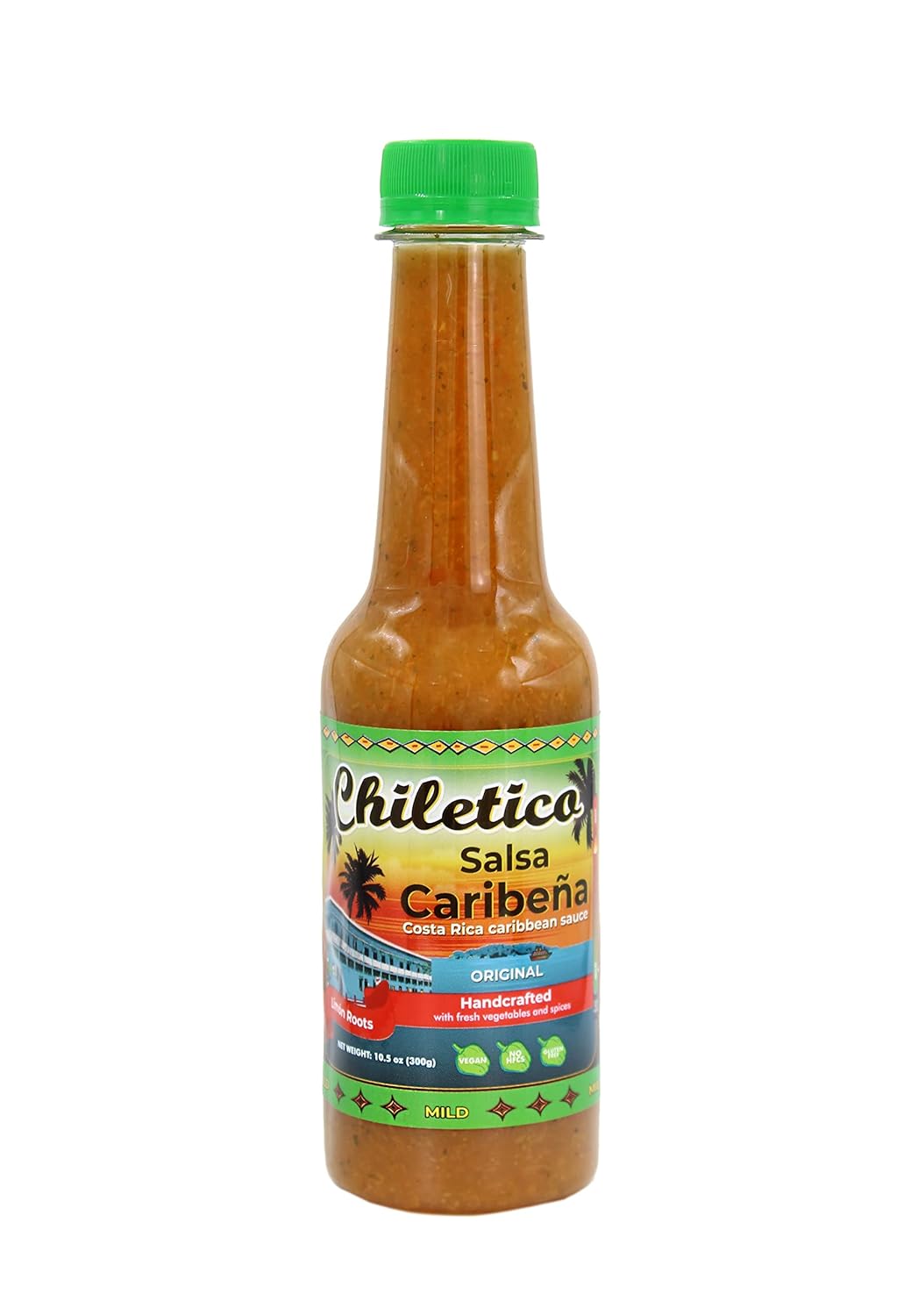 Chiletico - Costa Rica Caribbean Sauce - Mild, 10.5 fl oz, pack of 1