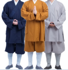 Chinese traditional Buddha suit Hermit uniform