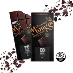 Chocolate Monggo Indonesia's Finest Chocolate Monggo DARK CHOCOLATE 100% Of Cocoa - Tablet 80g