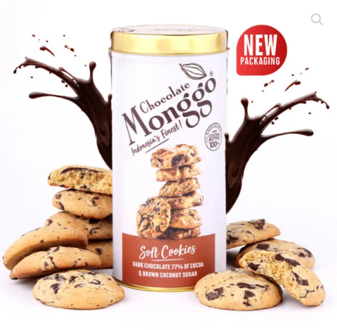 Chocolate Monggo Indonesia's Finest Chocolate Monggo SOFT COOKIES 195g