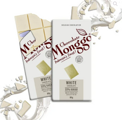 Chocolate Monggo Indonesia's Finest Chocolate Monggo WHITE CHOCOLATE 33% Of Cocoa - Tablet 80g