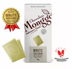 Monggo White 33% Chocolate Tablet (80g)