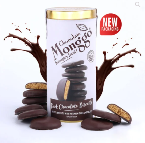 DARK CHOCOLATE BISCUITS -  Chocolate Monggo 158g