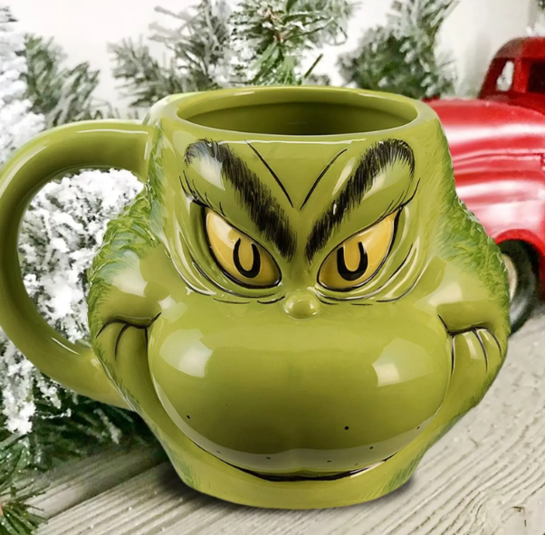 Christmas Mischievous Spirit Mug Cartoon Cute Green Mug