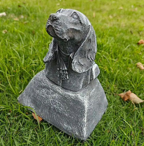 Bronze Dog In The Casket Cremation Urn Reliable Quality Decorative Pets Memorial Cremation Urns Funeral Supplies