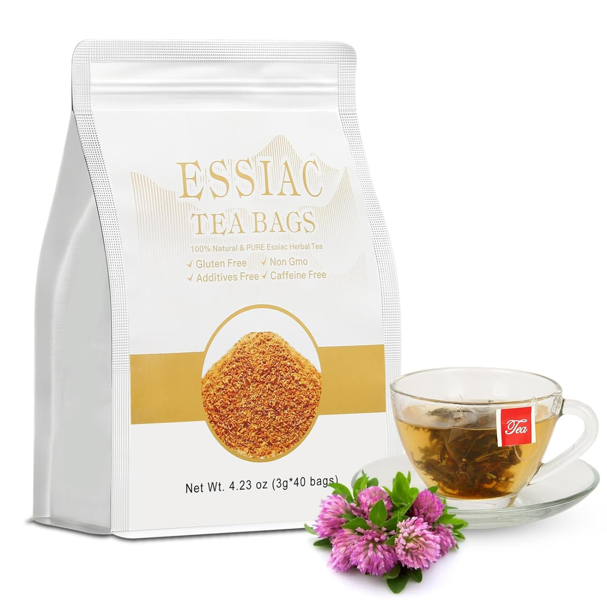 Essiac Tea, Herbal Tea blend, 40 Count Tea Bags, Caffeine-Free