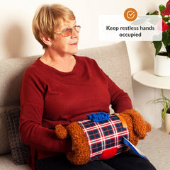 Fidget Muff and Blanket for Elderly | Fidget Blanket for Dementia | Dementia Products for Elderly | Gift and Activities for Seniors with Alzheimer’s or Dementia | Sensory Fidget Toys