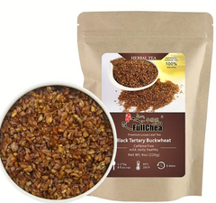 FullChea Himalayan Tartary Buckwheat Tea Roasted Black Buckwheat Loose Leaf Herbal Tea Caffeine Free