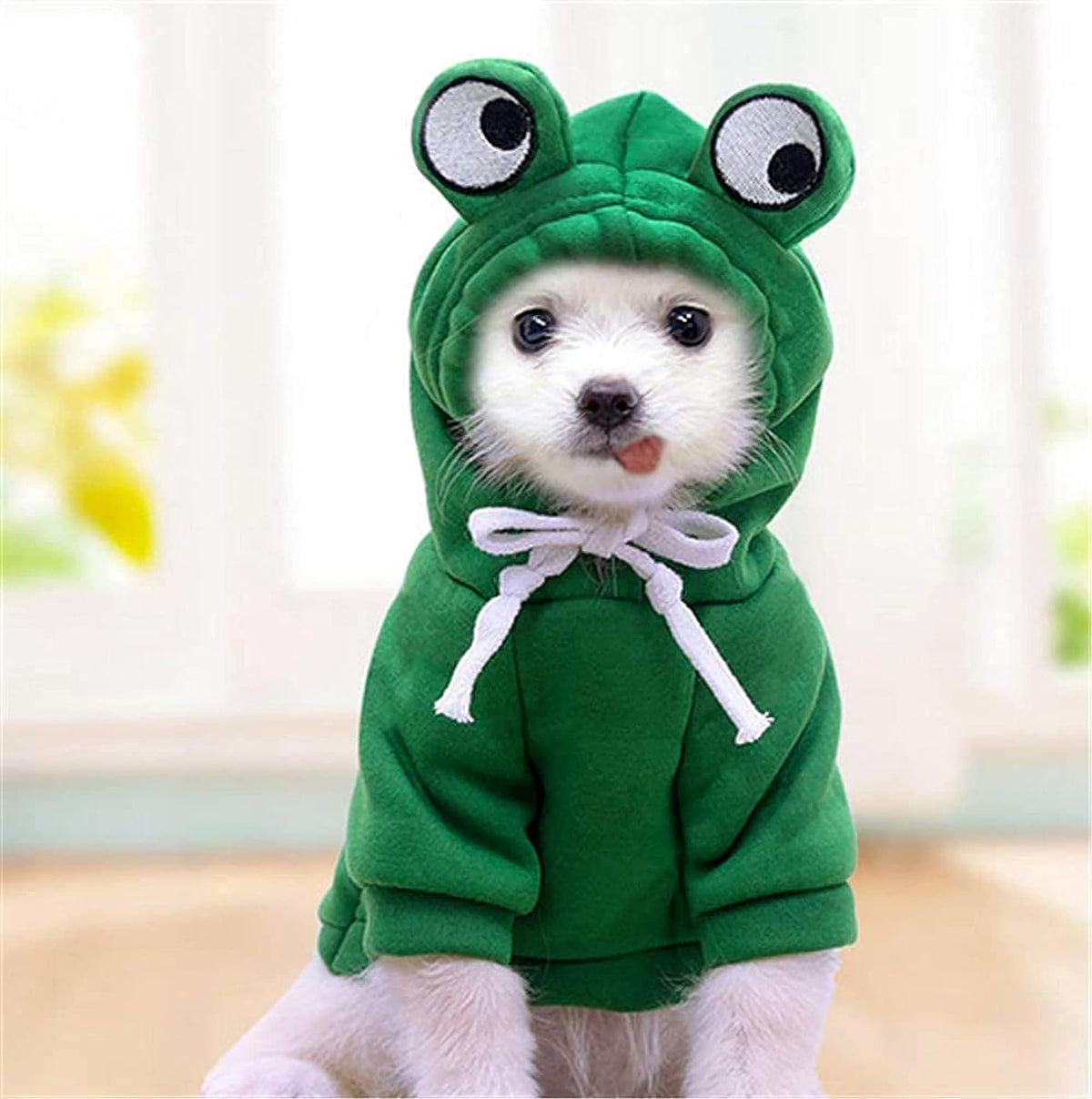 Funny Dog Hoodie, Dog Sweater Cute Apple Banana Frog Shape Warm Jacket for Pet Fashion Cold Weather Wear Outfi