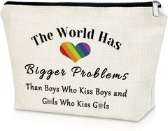 Gay Pride Gift LGBT Bisexual LGBTQ Pride Gift Makeup Bag Funny Gay Gift Birthday Gifts for Her Cosmetic Bag Christmas Gifts for Women Valentine's Day Gifts