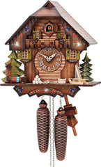 German Cuckoo Clock 8-day-movement Chalet-Style 13 inch