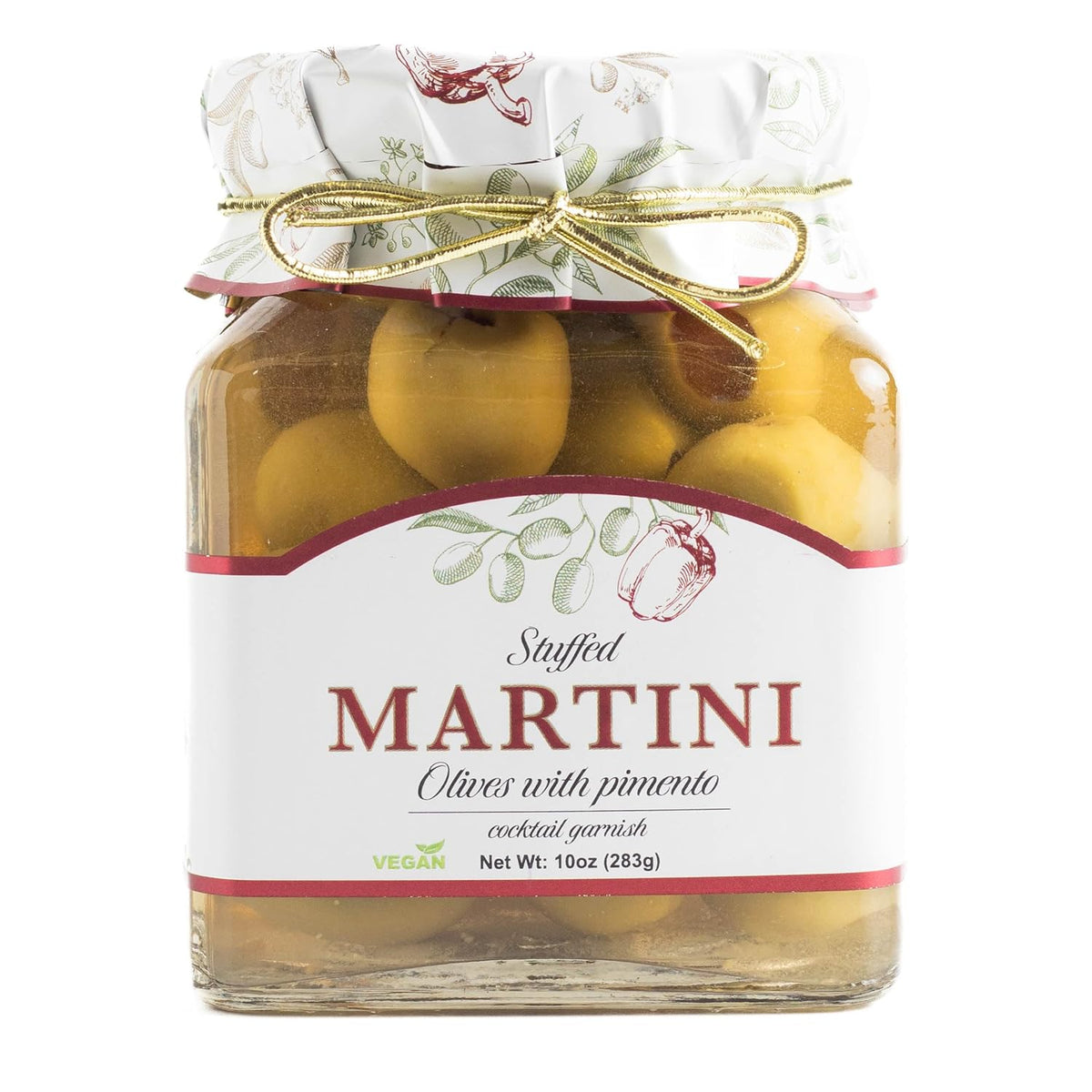 Giusto Sapore Olives Stuffed with Pimento "Martini" - Imported from Italy and Family Owned