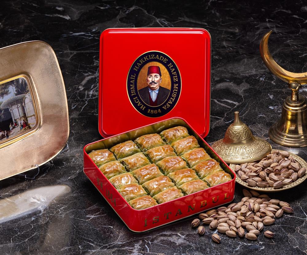 Hafız Mustafa Premium Pistachio Ankara Baklava (S Metal - Tin Box)