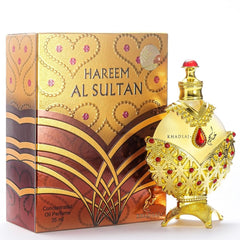 Hareem Al Sultan Concentrated Perfume Oil Gold for Women, 1.18 Ounce (Floral,Fresh,Sandalwood)