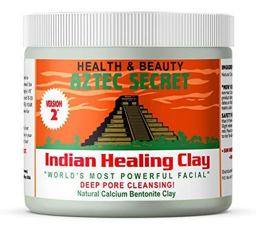 Indian Healing Clay 1 lb – Deep Pore Cleansing Facial & Body Mask – The Original 100% Natural Calcium Bentonite Clay – New Version 2