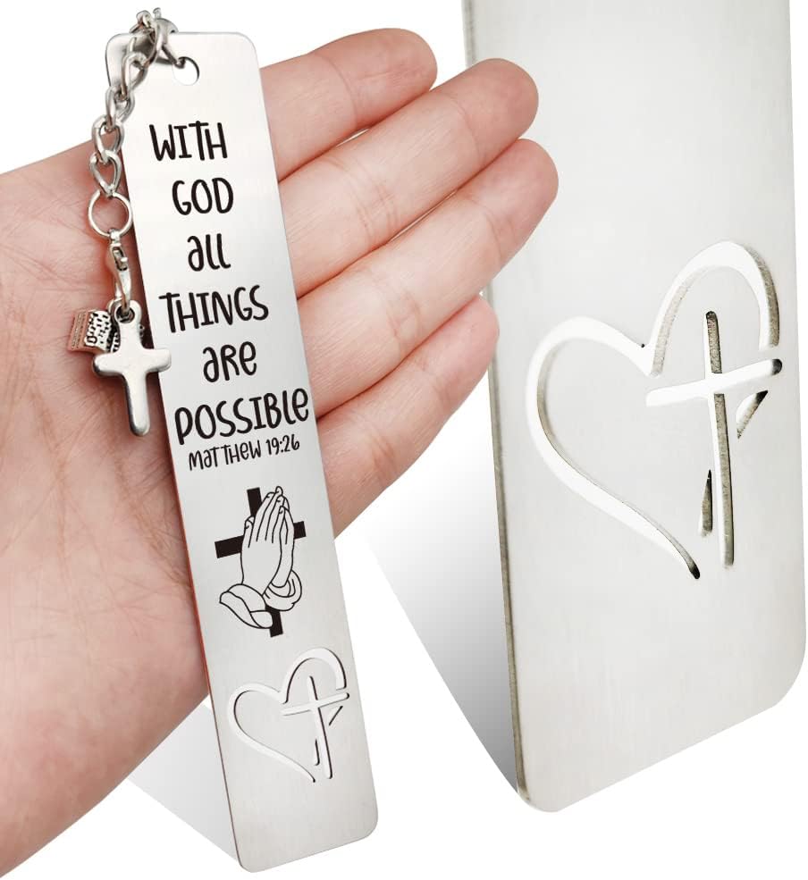 Inspirational Bookmarks Gifts for Women, Men, Book Lover, Christian Gifts for Women, Men, Book Lover, Readers, Coworker, Religious Gifts for Daughter, Son, Faith Gifts for Teen, Kids