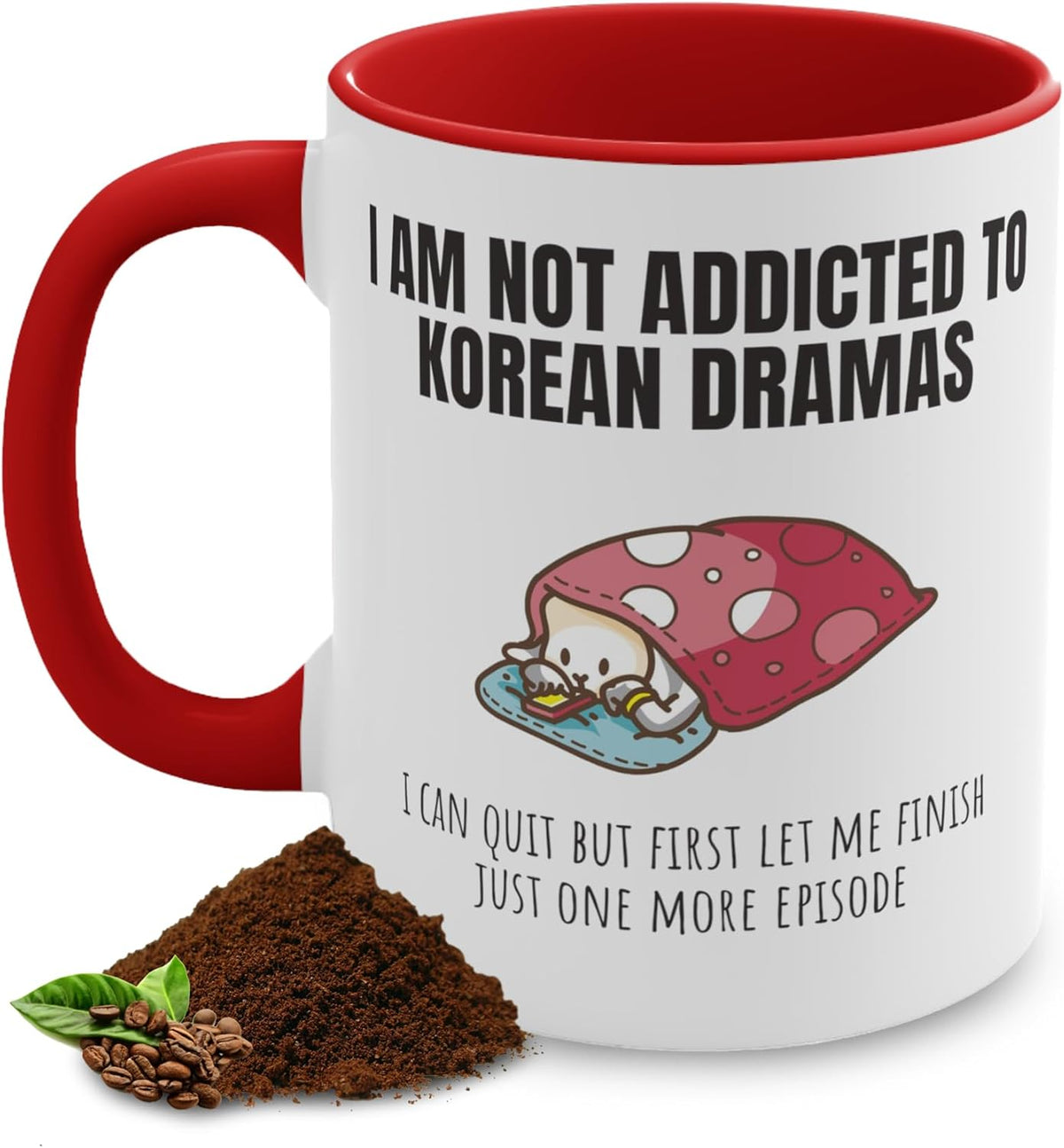 Korean Drama Smart Mug,Travel Warming Funny Mugs,Cute Coffee Funny mugs For Kdrama Fan,Coffee Travel Large Ceramic Mug