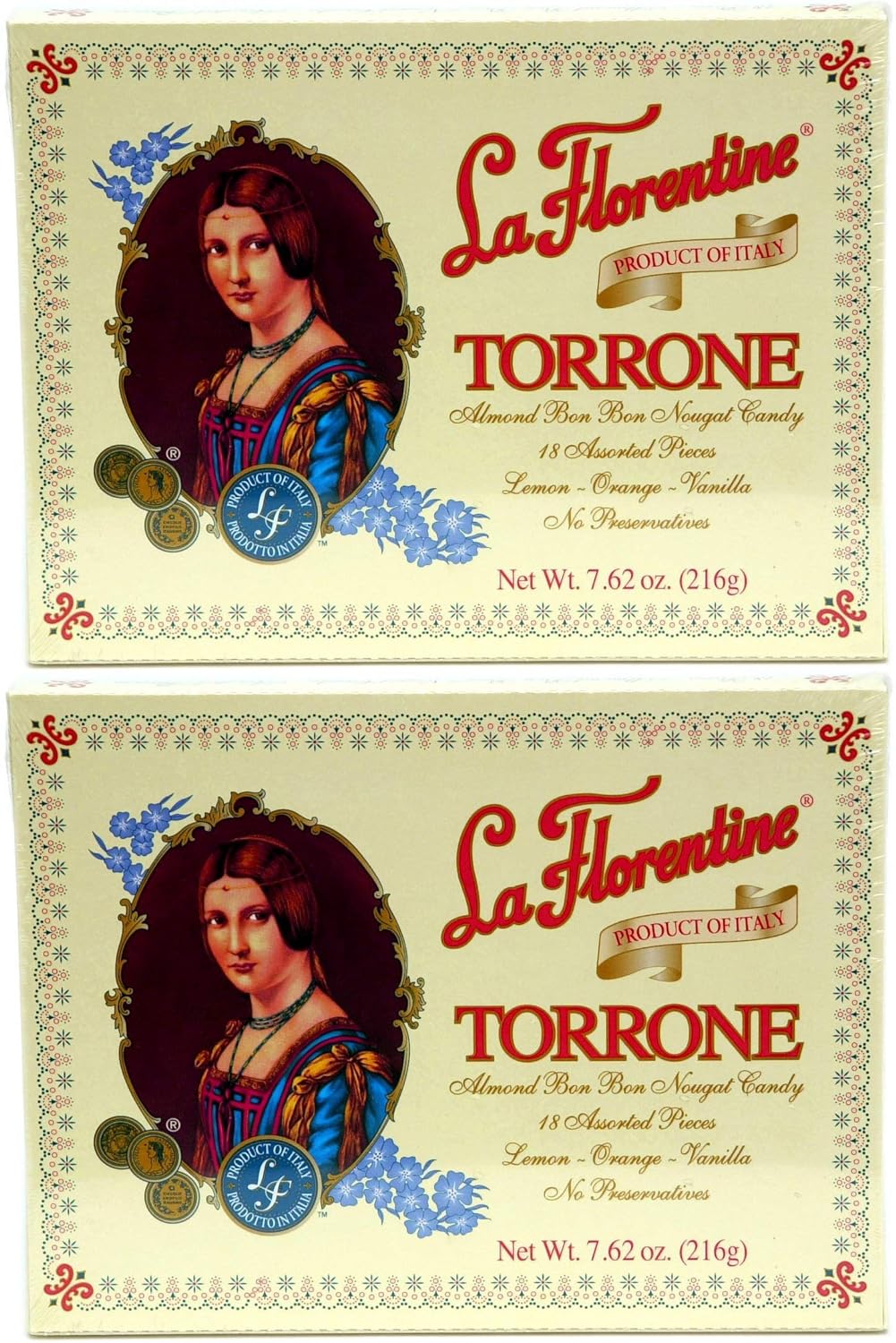 La Florentine Torrone 18 pc Assortment Box, Pack of 2