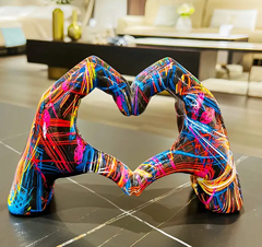 Loving Couple Sculpture Resin Statue, Modern Home Decor, Living Room, Bookshelf, Office Desk, Bedroom Nightstand Decoration, Anniversary, Valentine's Day Gift, Mother's Gift