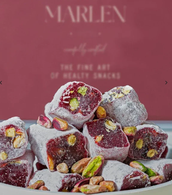 Marlen Premium Pomegranate Pistachio Wick Turkish Delight 1000G