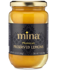 Mina Preserved Lemons, Authentic Moroccan Gourmet Preserved Beldi Lemons, 12.5 Ounce