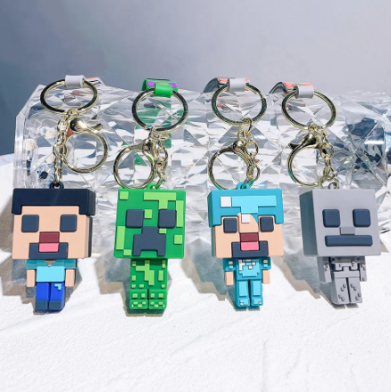 Minecraft Figure Model Toys Keychain