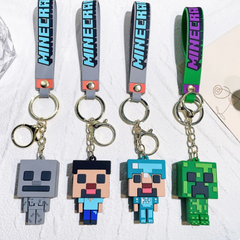 Minecraft Figure Model Toys Keychain