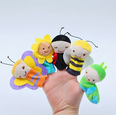 Mini Animal Finger Puppets Set, Small Cartoon Animal Finger Toys