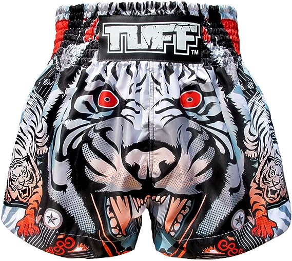 Muay Thai Shorts Tiger Kick Martial Arts Training Gym Clothing Trunks