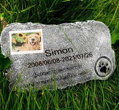 Pet Memorial Stone Marker for Cat and Dog